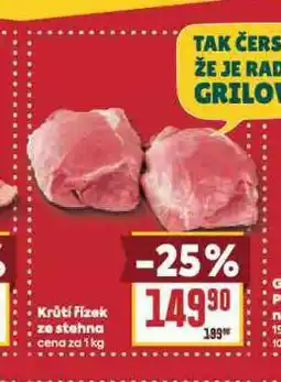 Billa Krůtí řízek ze stehna nabídka