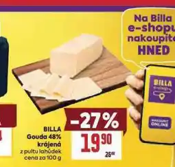 Billa Gouda 48% krájená nabídka
