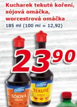 ESO MARKET Kucharek tekuté koření, sójová omáčka, worcestrová omáčka nabídka