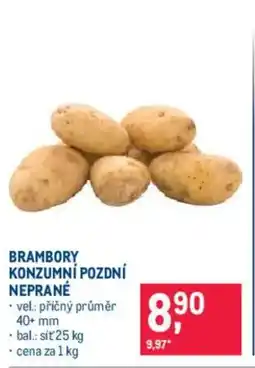 Makro Brambory konzumni pozdní neprane nabídka