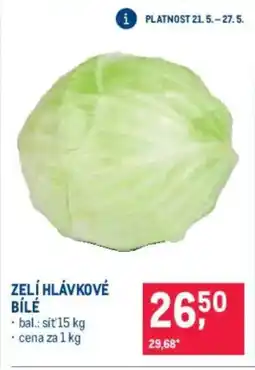 Makro Zelí hlávkové bílé nabídka