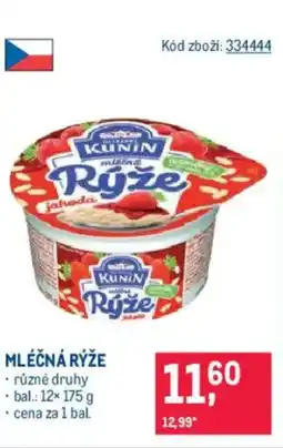 Makro KUNIN Mléčná rýže nabídka