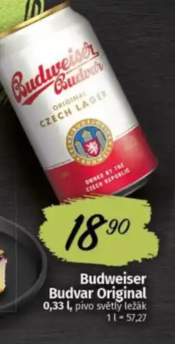 COOP TIP Budweiser Budvar Original nabídka