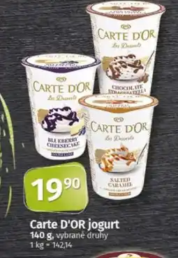 COOP TIP CARTE D'OR jogurt nabídka