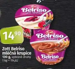 COOP TIP ZOTT Belriso mléčná krupice nabídka