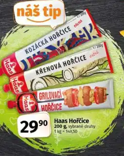 COOP TIP Haas Hořčice nabídka