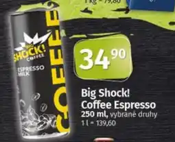 COOP TIP Big Shock! Coffee Espresso nabídka