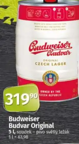 COOP TIP Budweiser Budvar Original nabídka