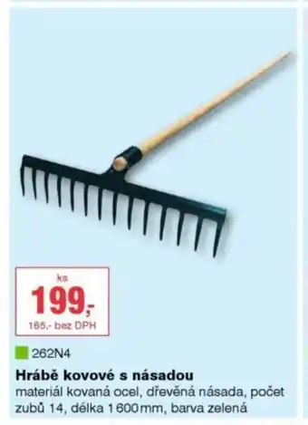 DEK Hrábě kovové s násadou nabídka