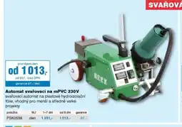 DEK Automat svařovací na mPVC 230V nabídka