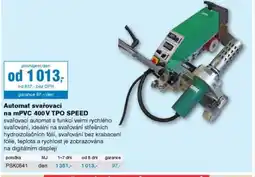 DEK Automat svařovací na mPVC 400 V TPO Speed nabídka