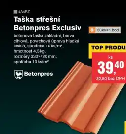 DEK Taška střešní Betonpres Exclusiv nabídka