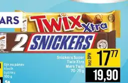 Jip Snickers Super Twix Xtra Mars Twin nabídka