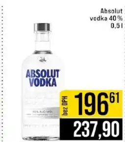 Jip Absolut vodka 40% 0,5l nabídka