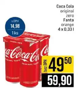 Jip Coca Cola original, zero, Fanta orange nabídka