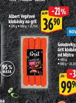 Albert Vepřové klobásky na gril nabídka