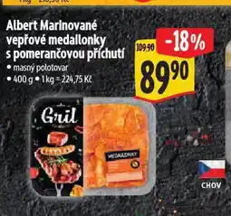 Albert Marinované vepřové medailonky s pomerančovou příchutí nabídka
