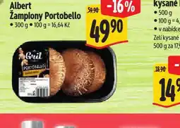 Albert Žampiony portobello nabídka
