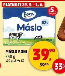 Penny Market MÁSLO BONI, 250 g nabídka