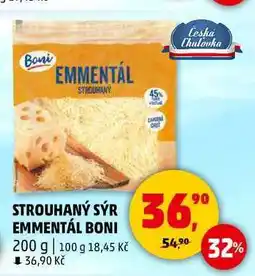 Penny Market STROUHANÝ SÝR EMMENTÁL BONI, 200 g nabídka