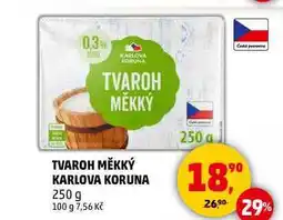 Penny Market TVAROH MĚKKÝ KARLOVA KORUNA, 250 g nabídka