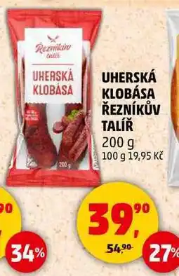 Penny Market UHERSKÁ KLOBÁSA ŘEZNÍKŮV TALÍŘ, 200 g nabídka