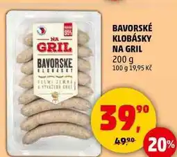 Penny Market BAVORSKÉ KLOBÁSKY NA GRIL, 200 g nabídka