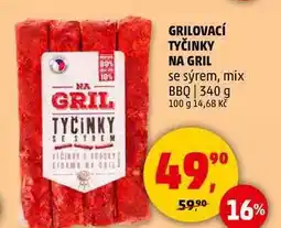 Penny Market GRILOVACÍ TYČINKY NA GRIL se sýrem, 340 g nabídka