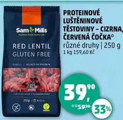 Penny Market PROTEINOVÉ LUŠTĚNINOVÉ TĚSTOVINY - CIZRNA ČERVENÁ ČOČKA různé druhy, 250 g nabídka