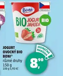 Penny Market JOGURT OVOCNÝ BIO BONI různé druhy, 150 g nabídka