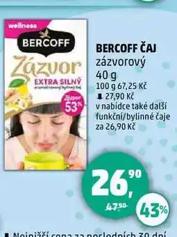 Penny Market BERCOFF ČAJ Zázvor zázvorový, 40 g nabídka