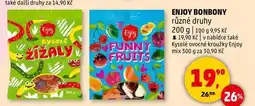 Penny Market ENJOY BONBONY různé druhy, 200 g nabídka
