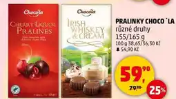 Penny Market PRALINKY CHOCO'LA různé druhy, 155/165 g nabídka