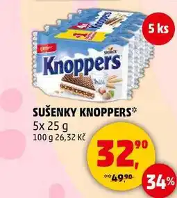 Penny Market KNOPPERS, 5x 25 g nabídka
