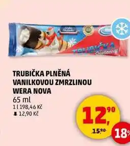 Penny Market TRUBIČKA PLNĚNÁ VANILKOVOU ZMRZLINOU WERA NOVA, 65 ml nabídka