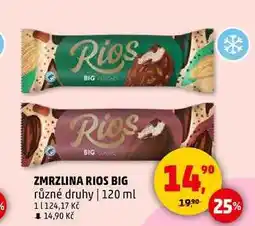 Penny Market ZMRZLINA RIOS BIG různé druhy, 120 ml nabídka