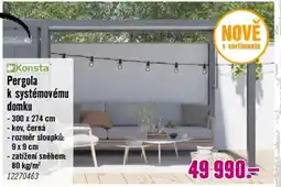 Hornbach Pergola k systémovému domku nabídka