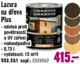 Hornbach Lazura na dřevo Plus nabídka