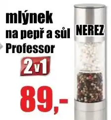 EVA Mlýnek na pepř a sůl nerez professor nabídka