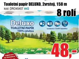 EVA Toaletní papír DELUXO, 2vrstvý nabídka
