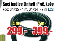 EVA Sací hadice Einhell 1“ vč. koše nabídka