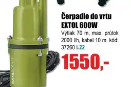 EVA Čerpadlo do vrtu EXTOL 600W nabídka