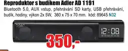 Reproduktor s budíkem Adler AD 1191