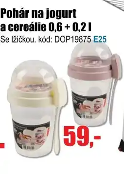 EVA Pohár na jogurt a cereálie 0,6 +0,2l nabídka