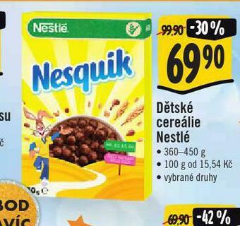 Jip Dětské cereálie nestlé nabídka