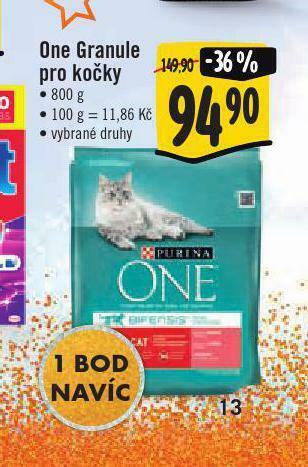 Jip Purina one granule pro kočky nabídka