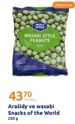 Action Arašídy ve wasabi Snacks of the World nabídka
