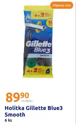 Action Holítka Gillette Blue3 Smooth nabídka
