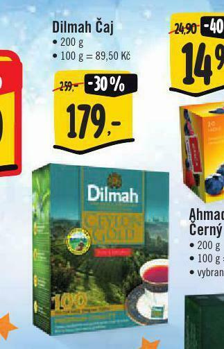 Jip Dilmah čaj nabídka