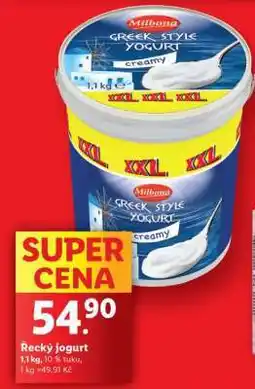 Lidl MILBONA ŘECKÝ JOGURT nabídka